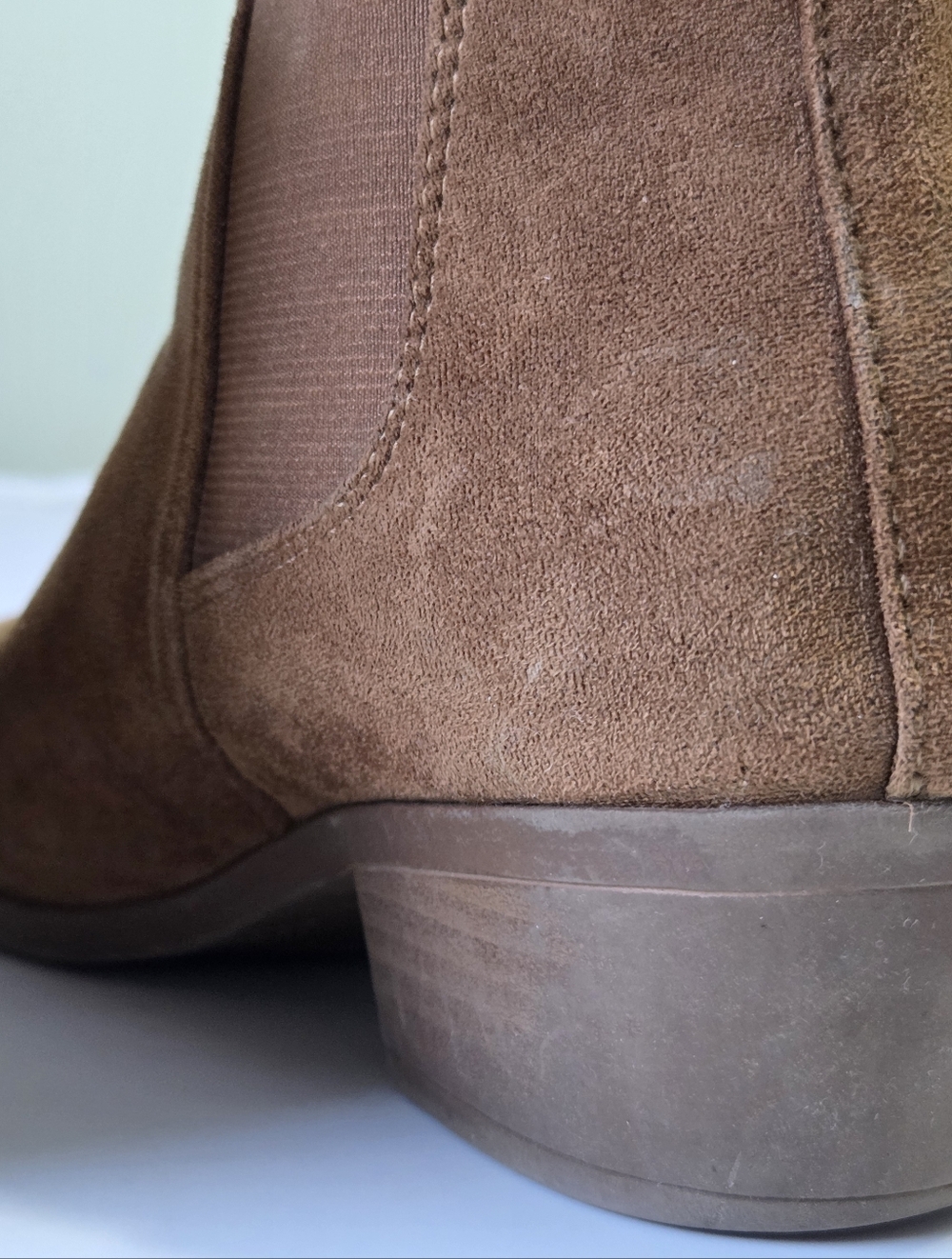 Dunes Jagger Cognac Faux Suede Chelsea Boots 8.5W 🌵 Sz 8.5 W/Wide Boho Chic - Picture 13 of 15